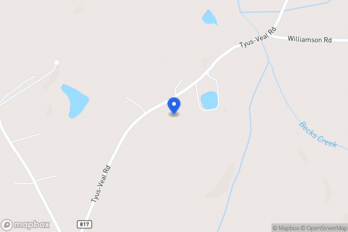 Map of 820 Tyus Veal Rd