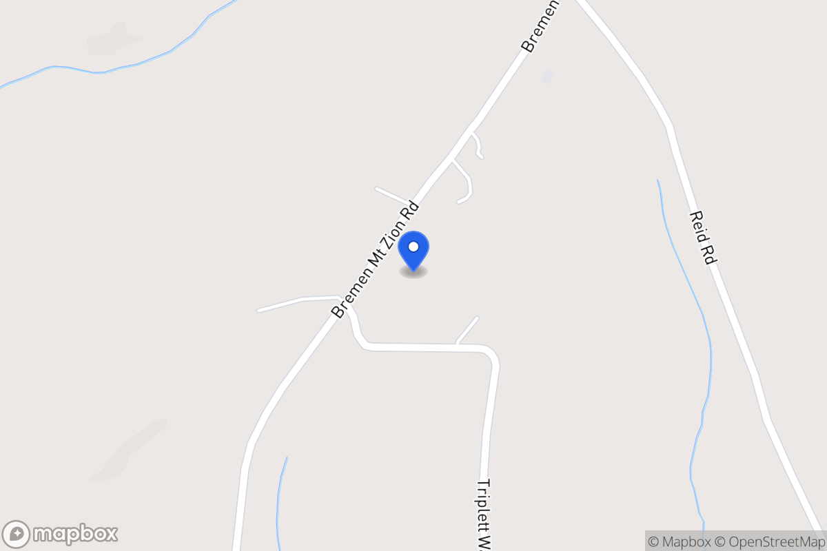 Map of 2101 Bremen Mt Zion Rd