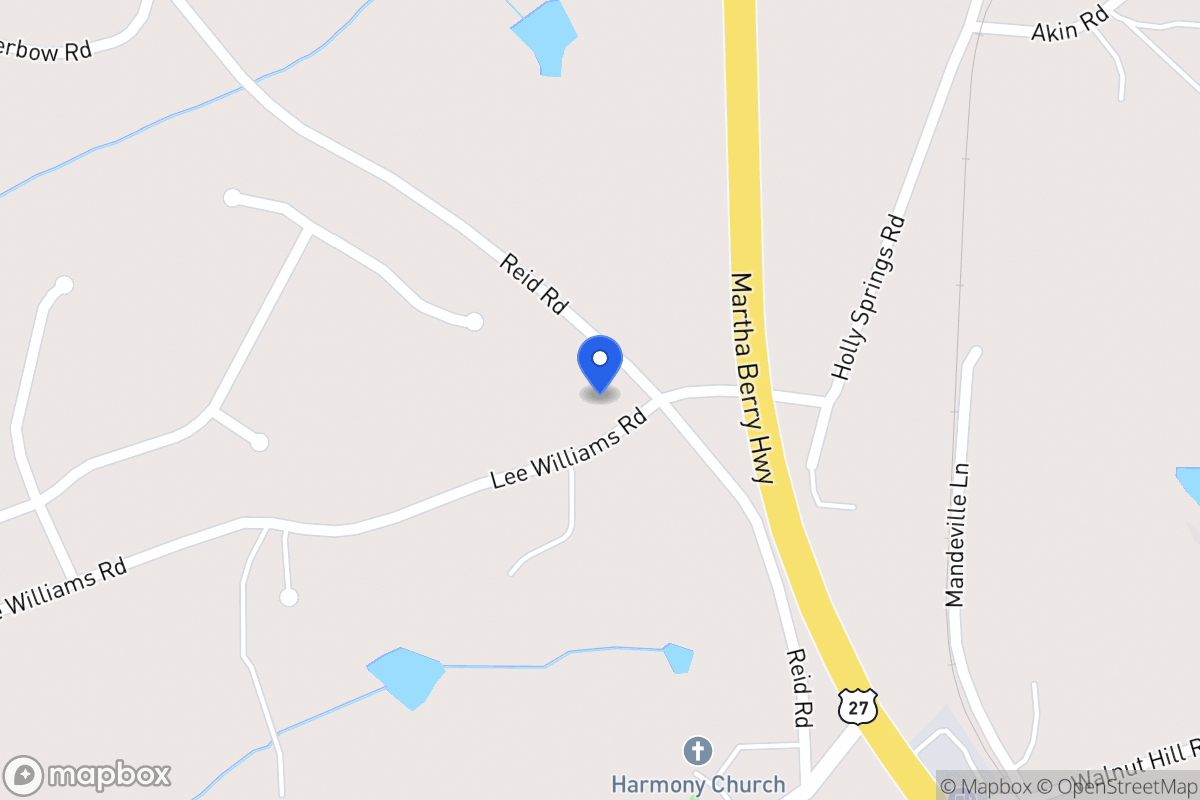 Map of 87 Lee Williams Rd