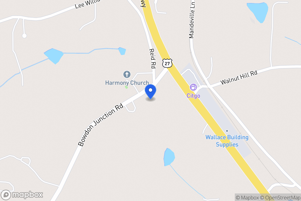 Map of 1581 Bowdon Junction Rd