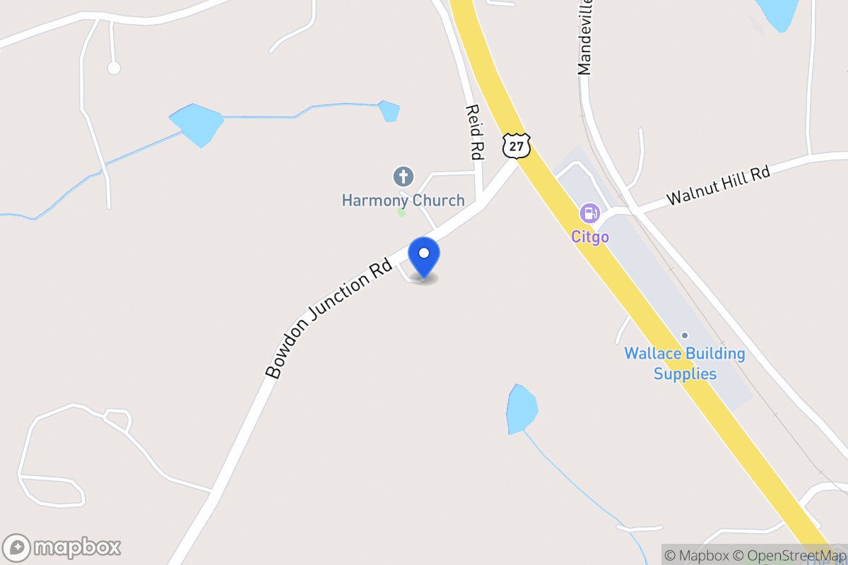Map of 1567 Bowdon Junction Rd