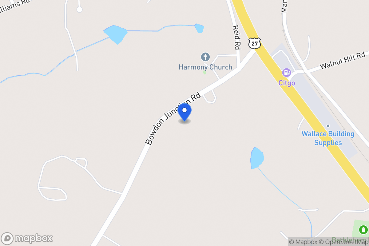 Map of 1519 Bowdon Junction Rd