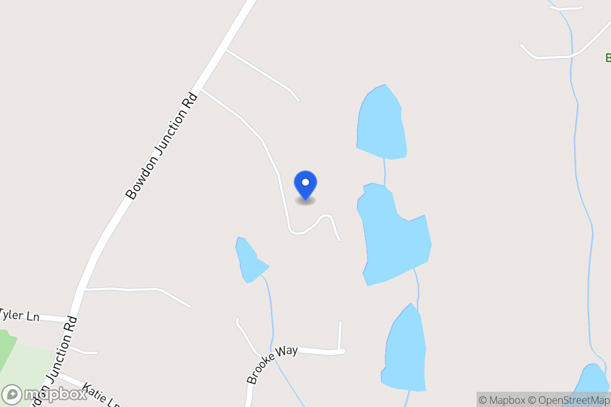 Map of 1343 Bowdon Junction Rd