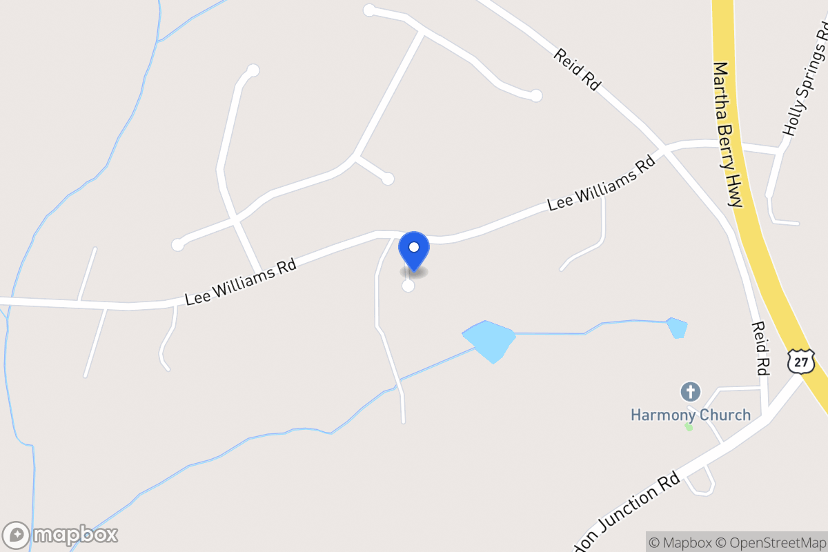 Map of 174 Lee Williams Rd