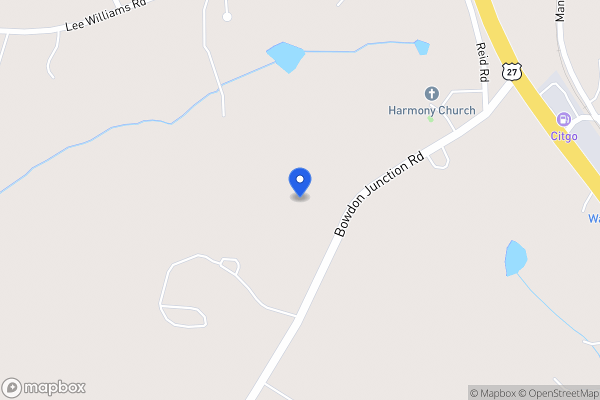 Map of 1486 Bowdon Junction Rd