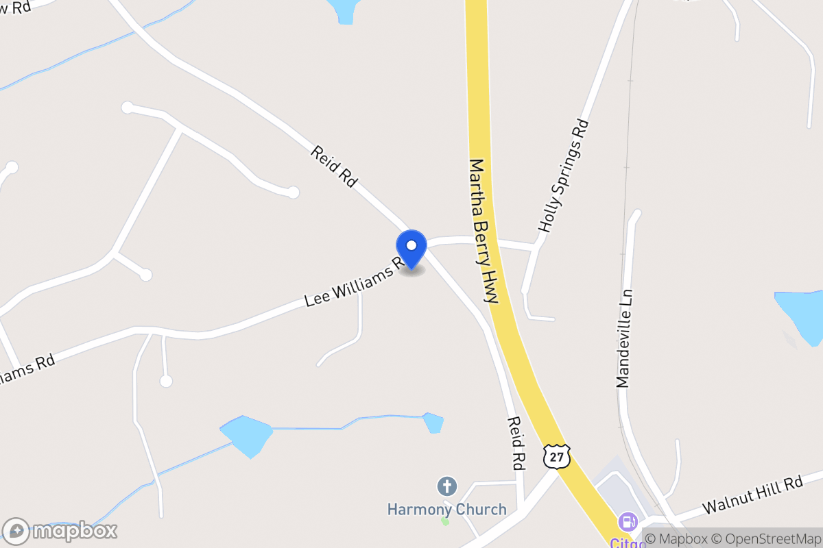 Map of 60 Lee Williams Rd