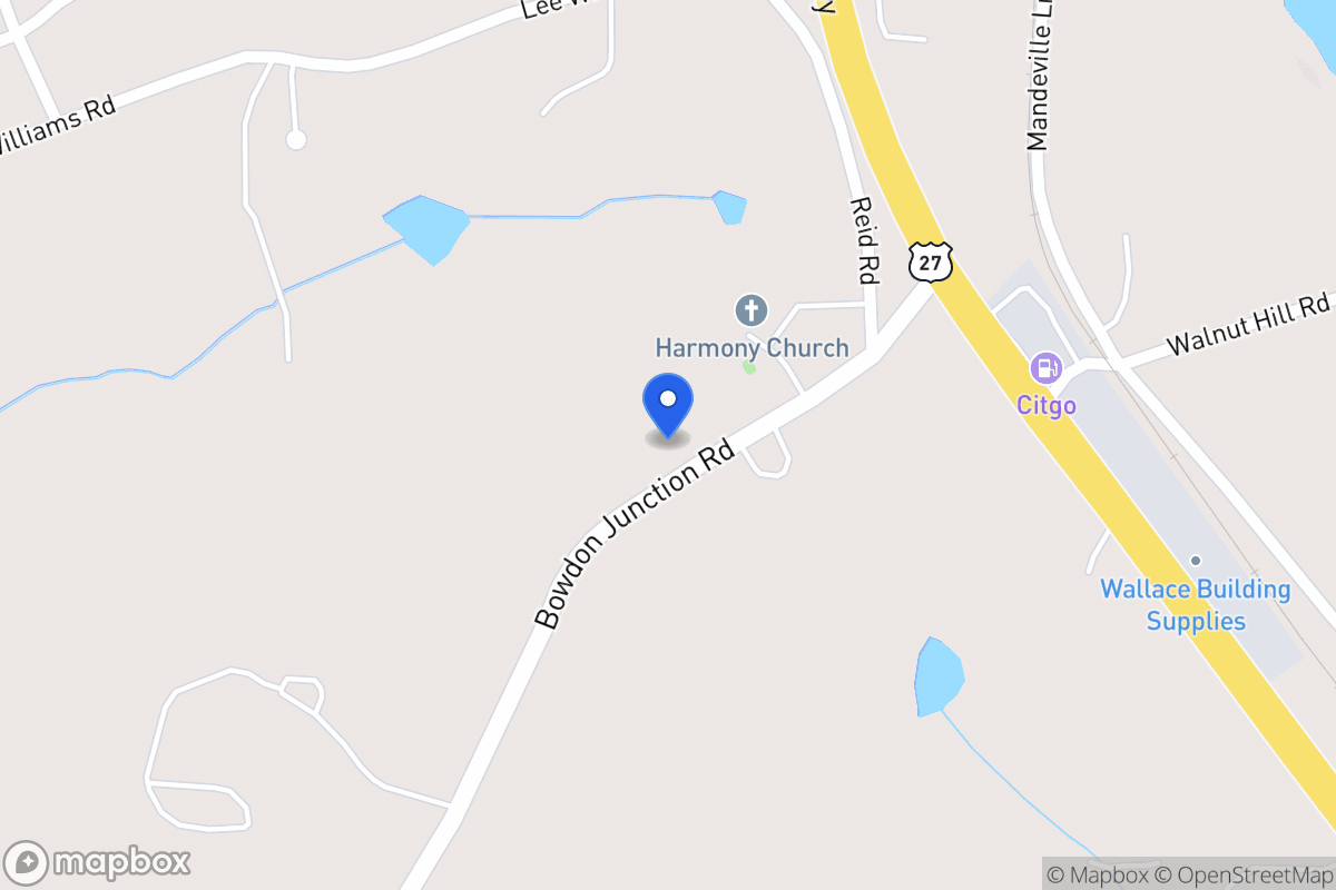 Map of 1542 Bowdon Junction Rd