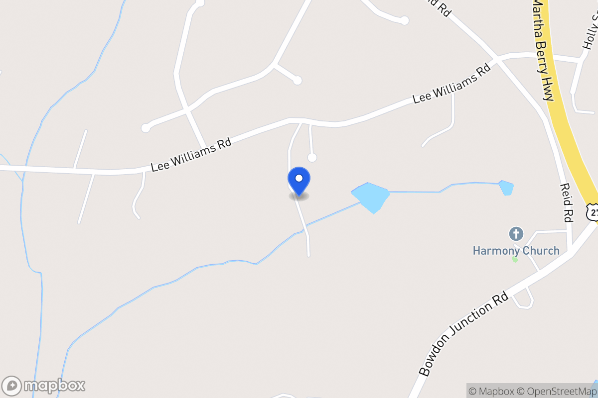 Map of 178 Lee Williams Rd