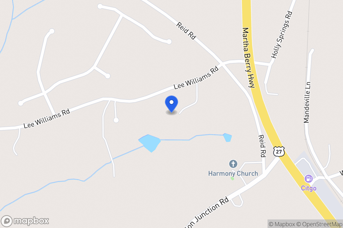 Map of 80 Lee Williams Rd