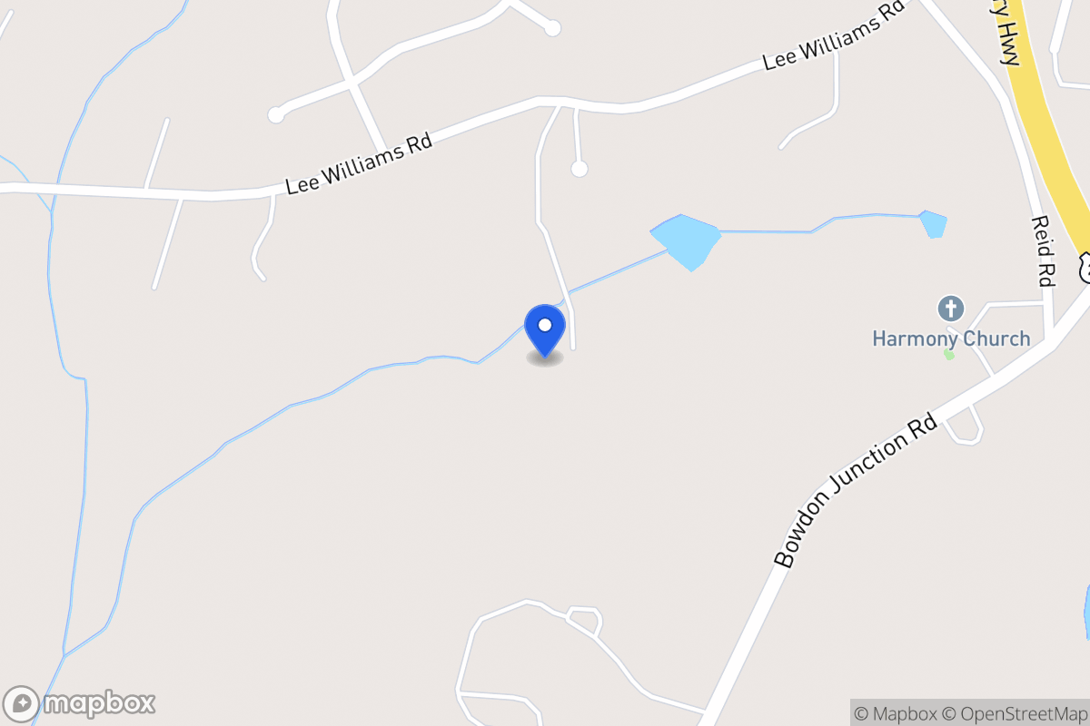 Map of 184 Lee Williams Rd
