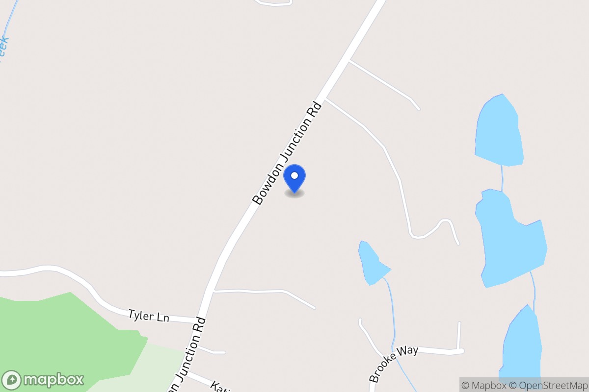 Map of 1287 Bowdon Junction Rd