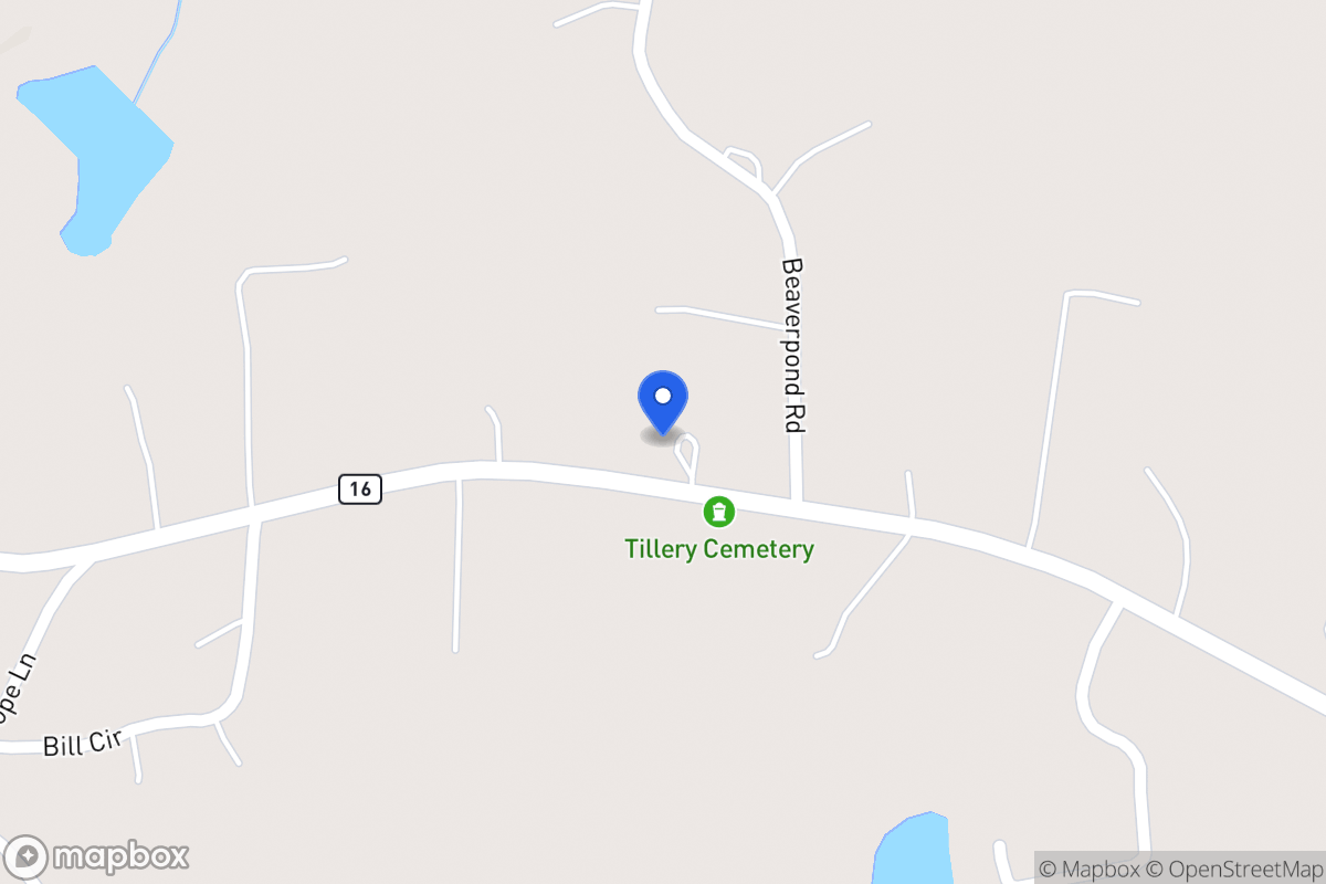 Map of 3035 Mt Zion Rd