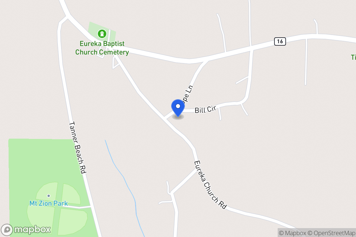 Map of 561 Eureka Church Rd