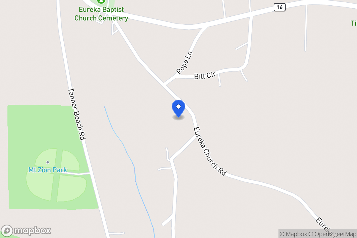 Map of 536 Eureka Church Rd