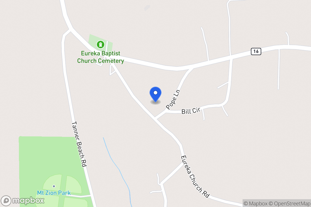 Map of 591 Eureka Church Rd