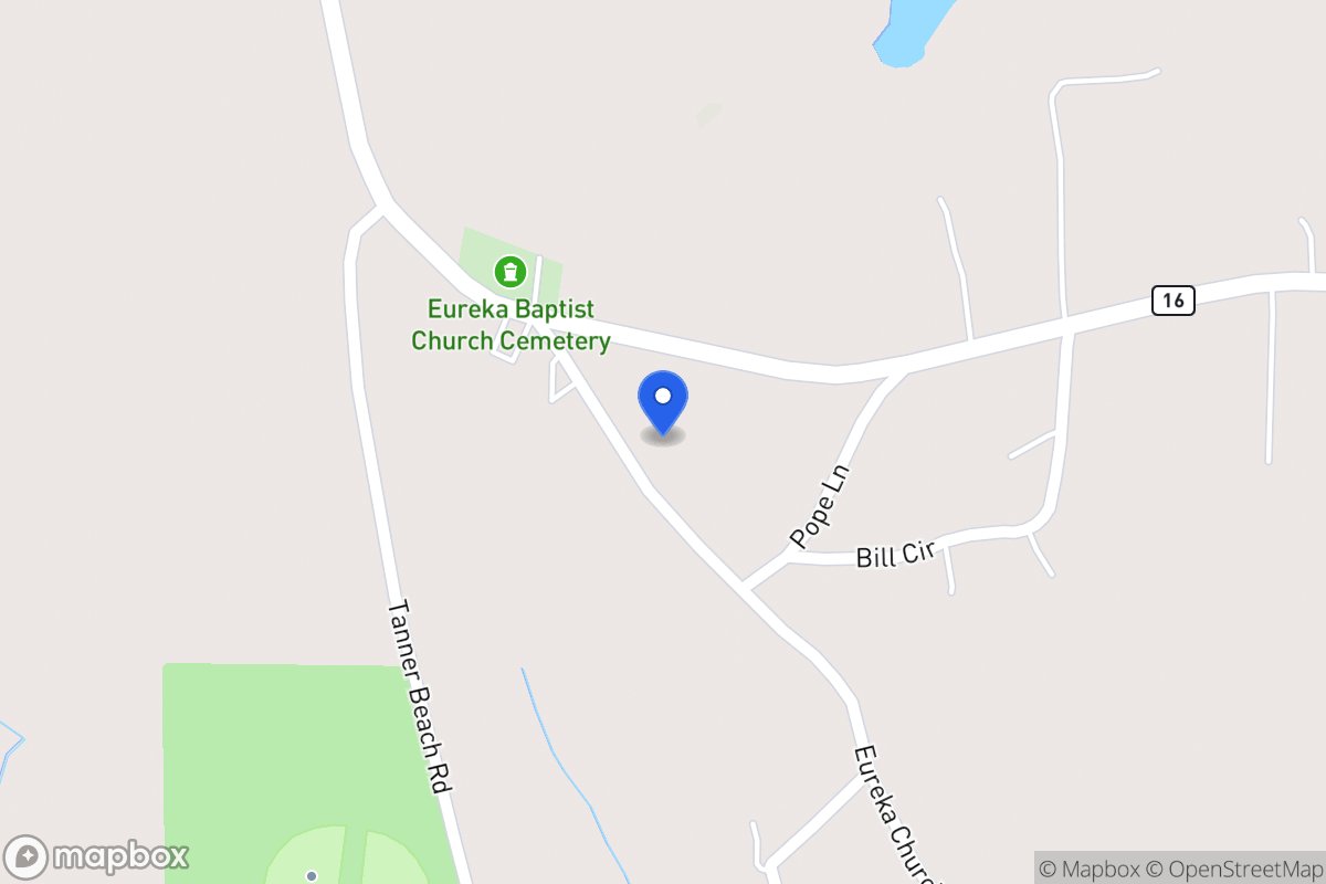 Map of 625 Eureka Church Rd