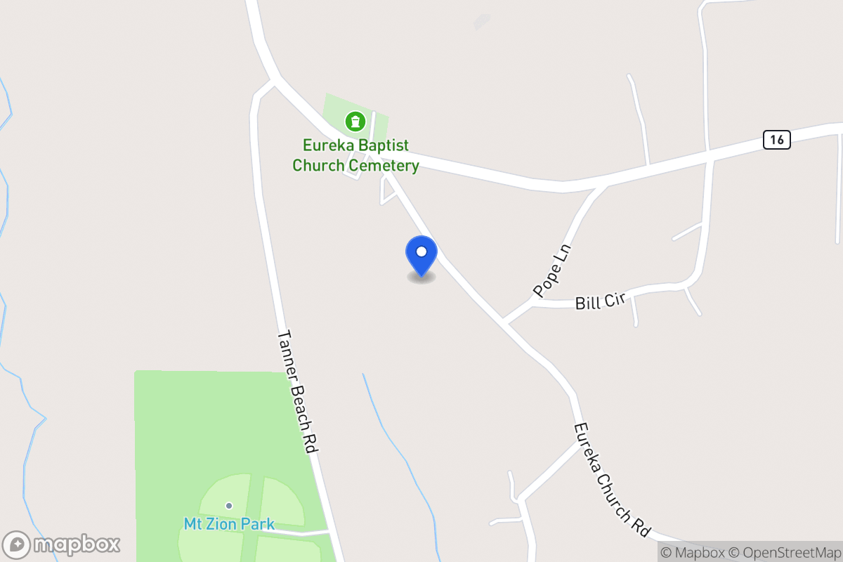 Map of 630 Eureka Church Rd