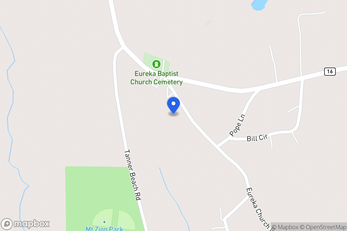 Map of 632 Eureka Church Rd