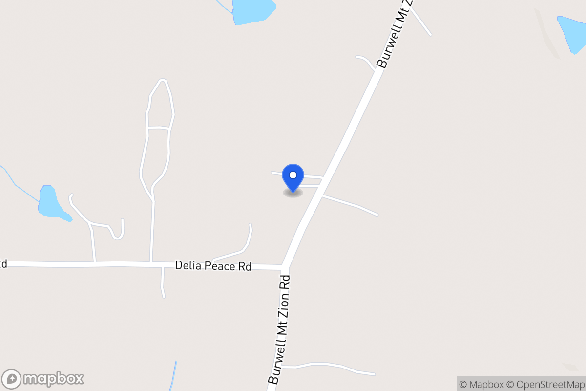 Map of 1758 Burwell Mt Zion Rd