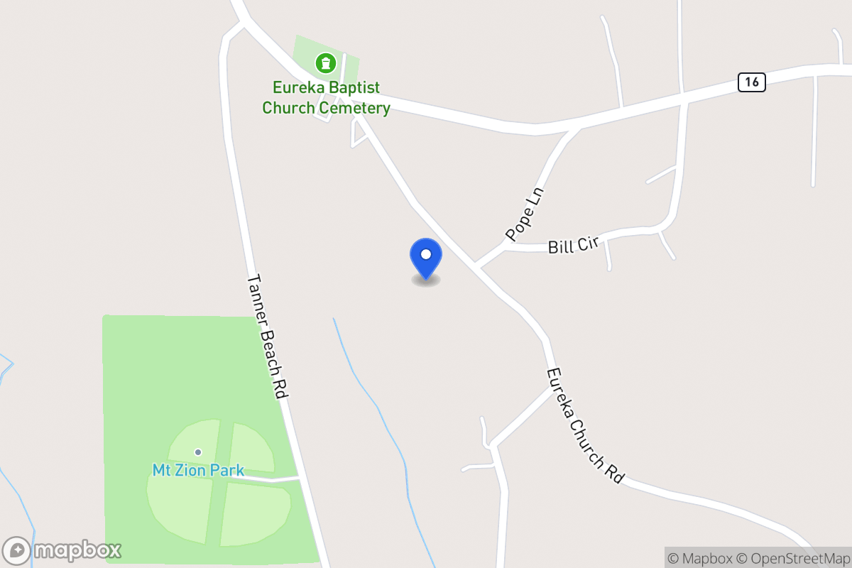 Map of 584 Eureka Church Rd