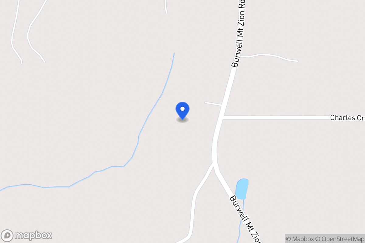 Map of 1584 Burwell Mt Zion Rd