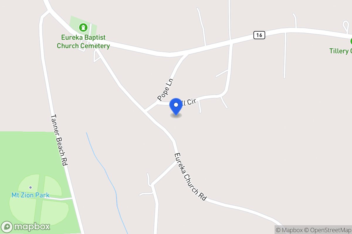 Map of 549 Eureka Church Rd