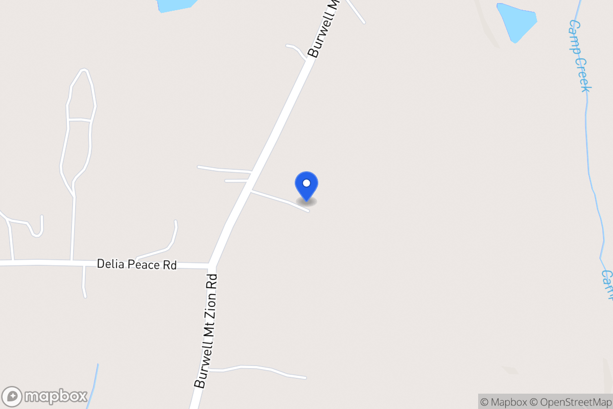 Map of 1777 Burwell Mt Zion Rd