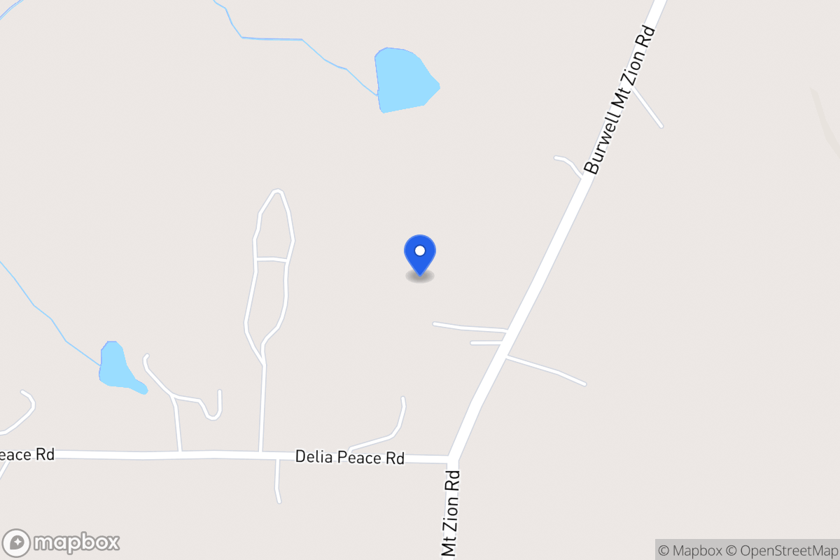 Map of 1780 Burwell Mt Zion Rd