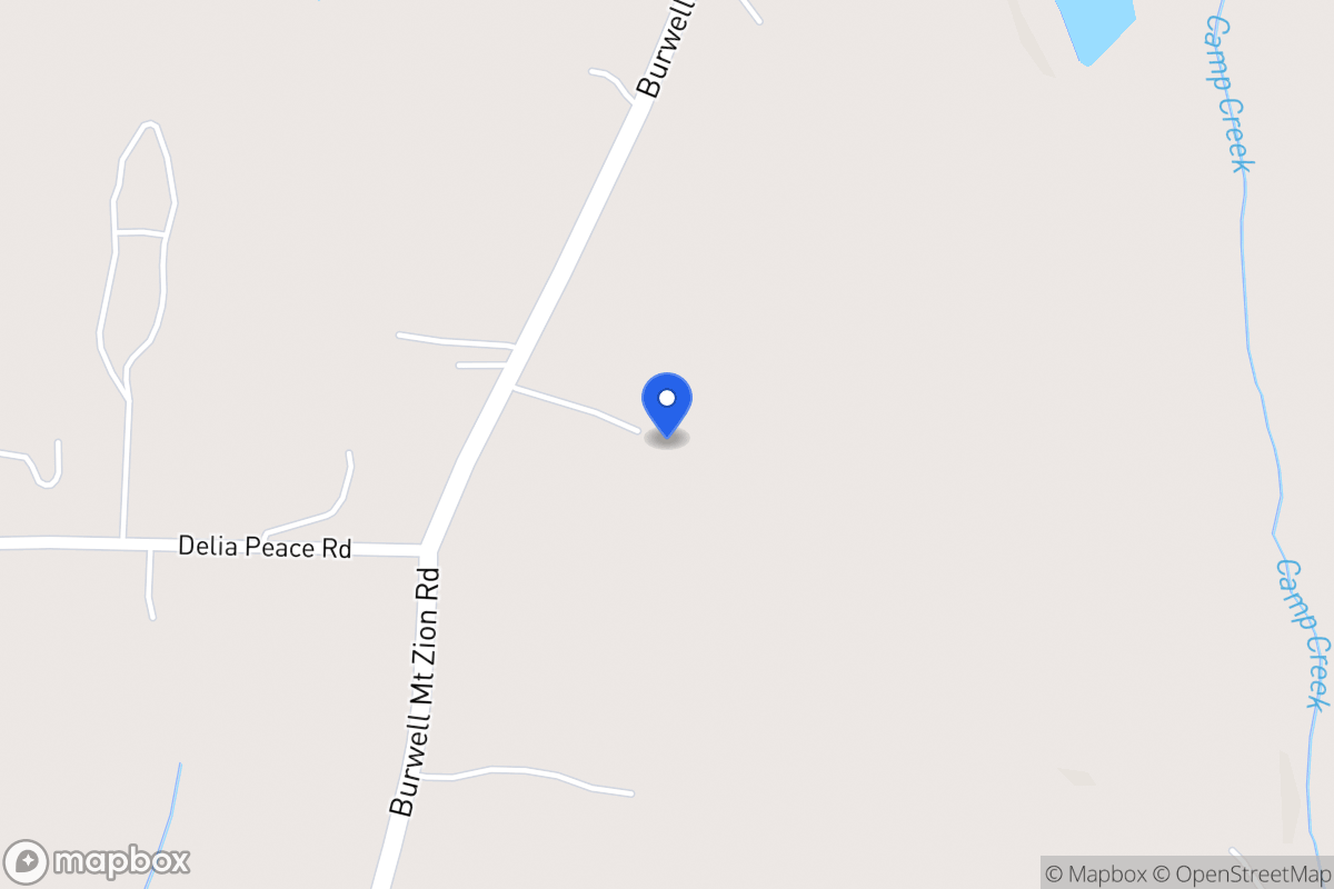 Map of 1775 Burwell Mt Zion Rd