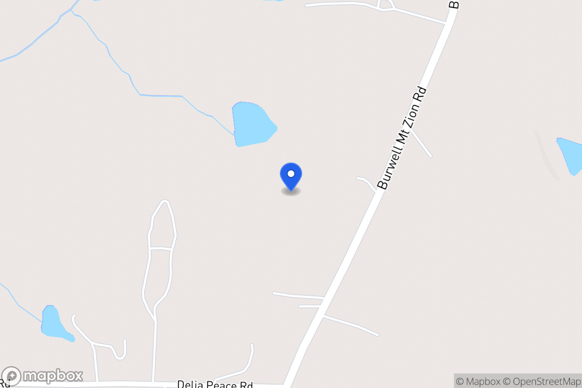 Map of 1838 Burwell Mt Zion Rd
