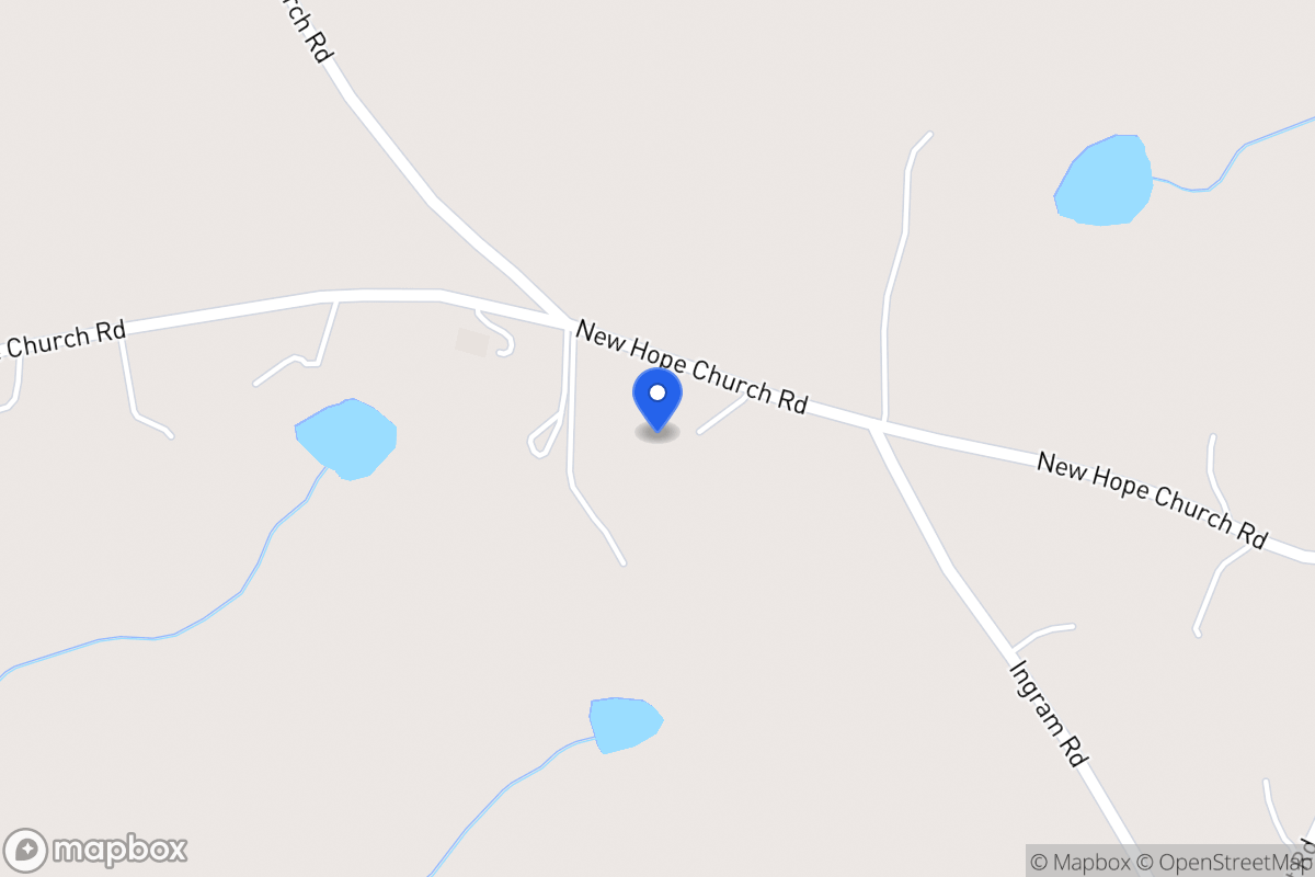 Map of 486 New Hope Church Rd