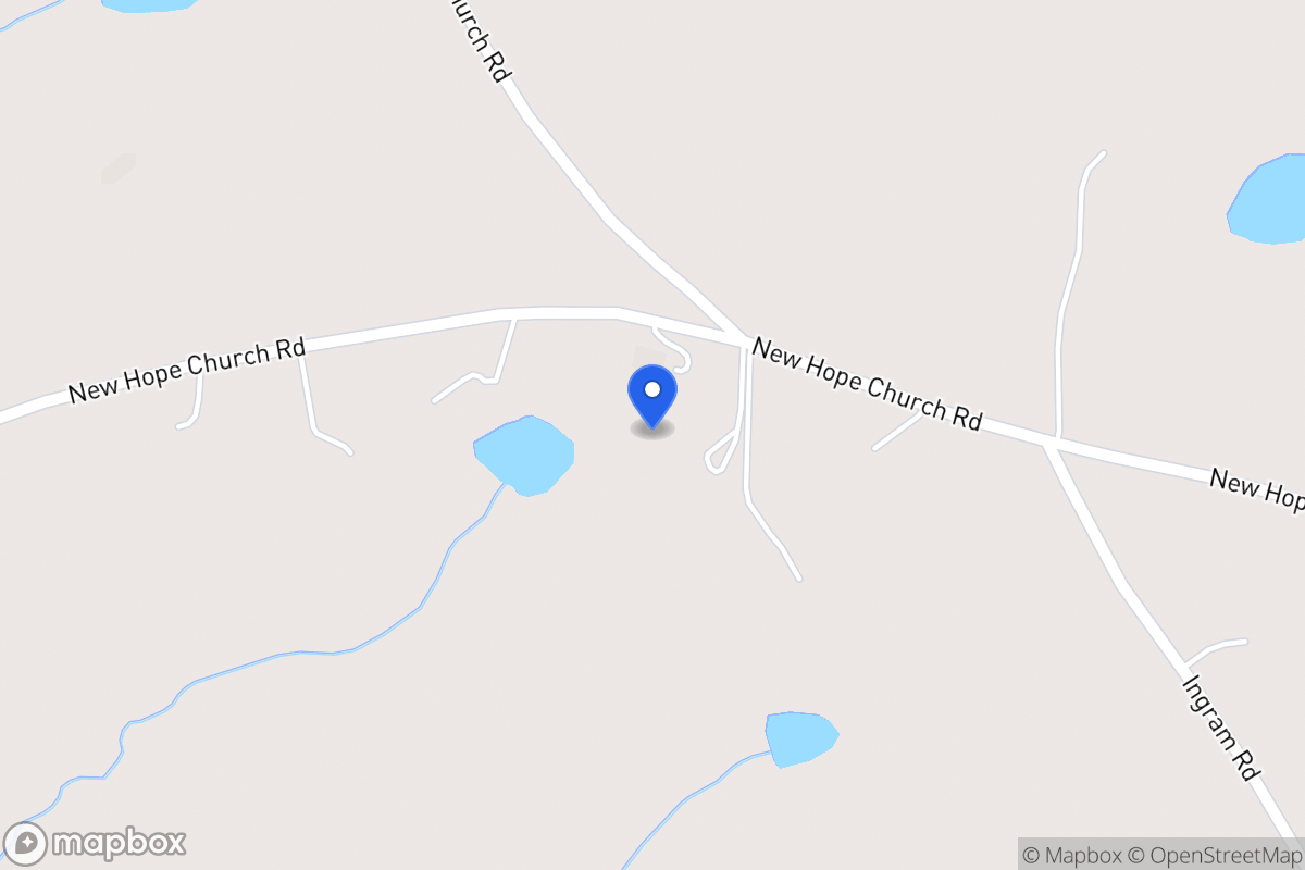 Map of 572 New Hope Church Rd