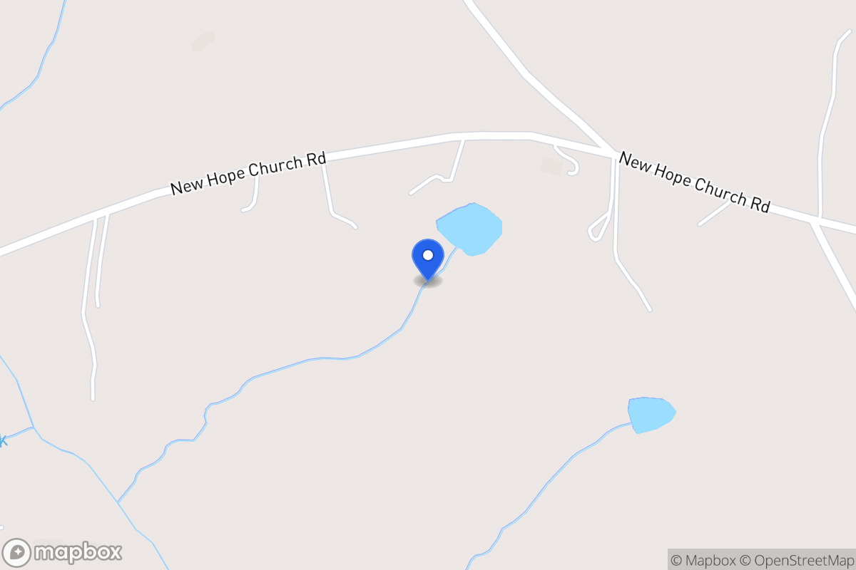 Map of 610 New Hope Church Rd