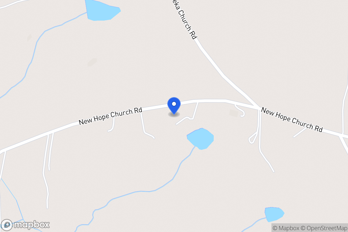 Map of 632 New Hope Church Rd