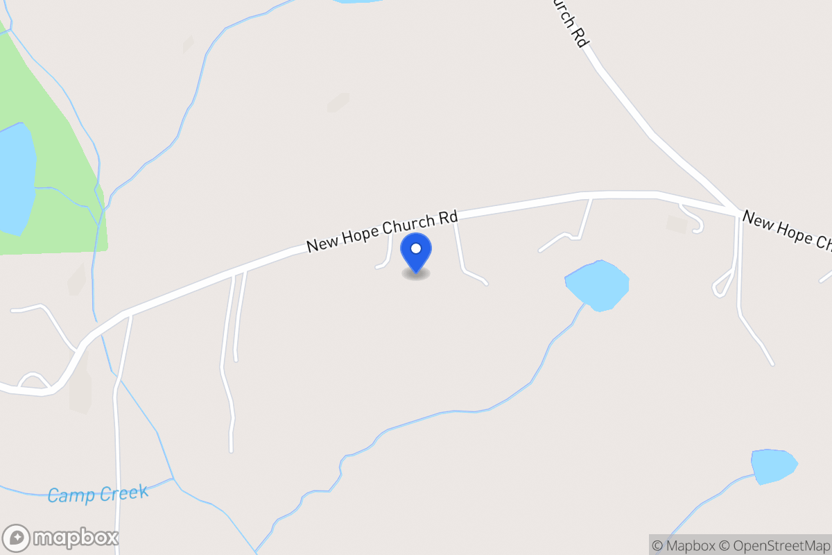 Map of 688 New Hope Church Rd