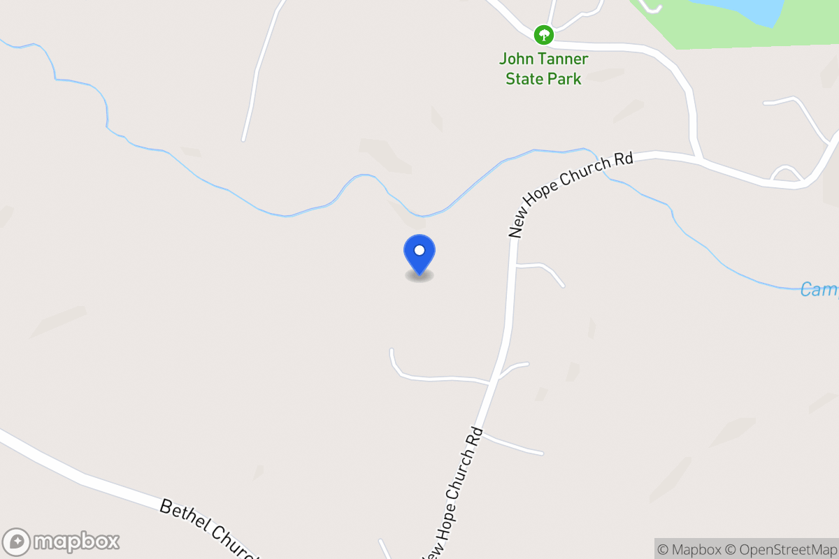Map of 1119 New Hope Church Rd