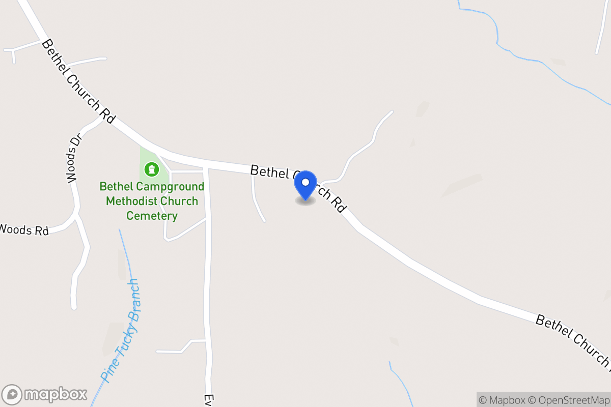Map of 642 Bethel Church Rd