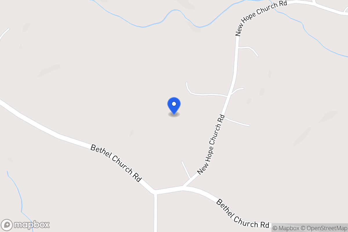 Map of 1303 New Hope Church Rd