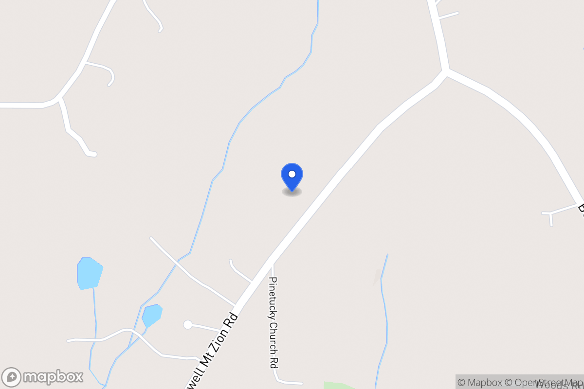 Map of 1178 Burwell Mt Zion Rd