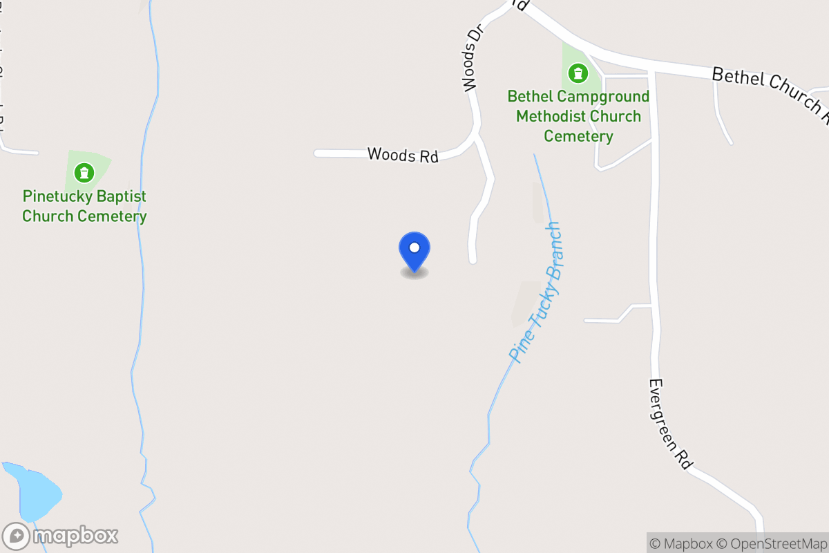 Map of Woods Rd