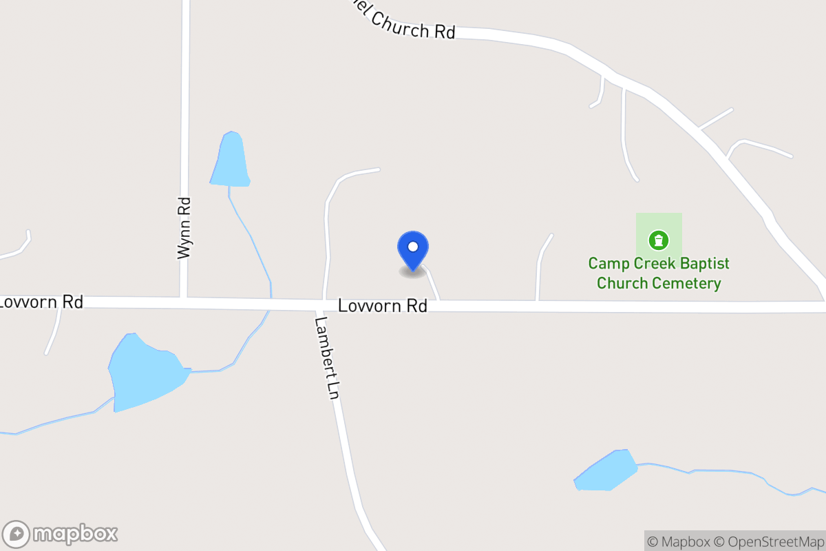 Map of 2969 Lovvorn Rd