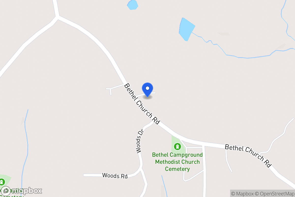 Map of 801 Bethel Church Rd