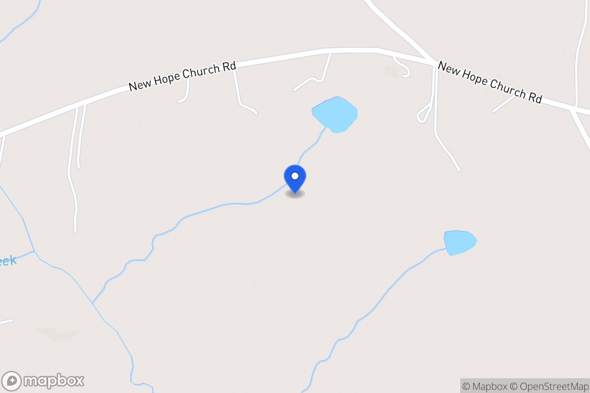 Map of 642 New Hope Church Rd