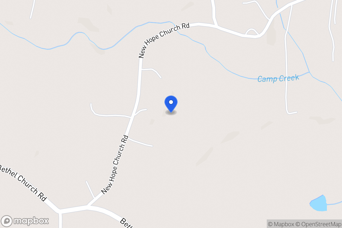 Map of 1122 New Hope Church Rd