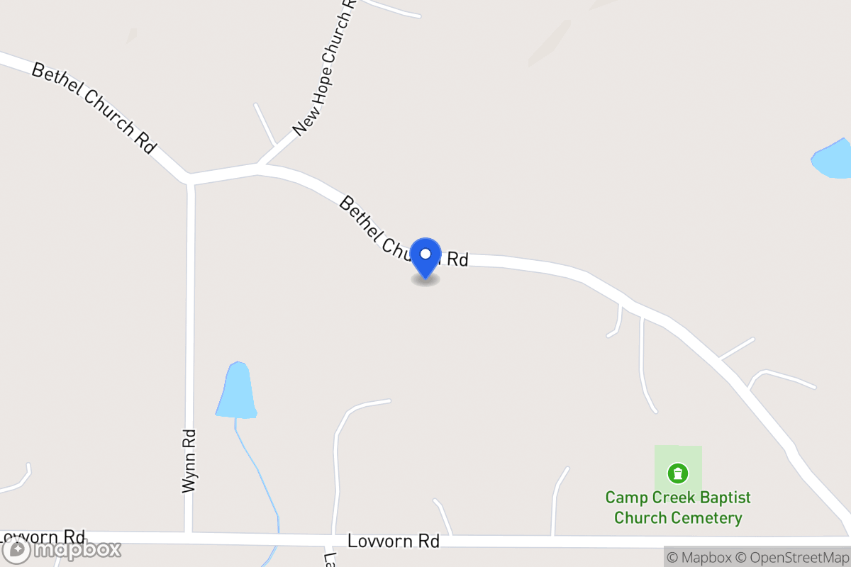Map of 296 Bethel Church Rd
