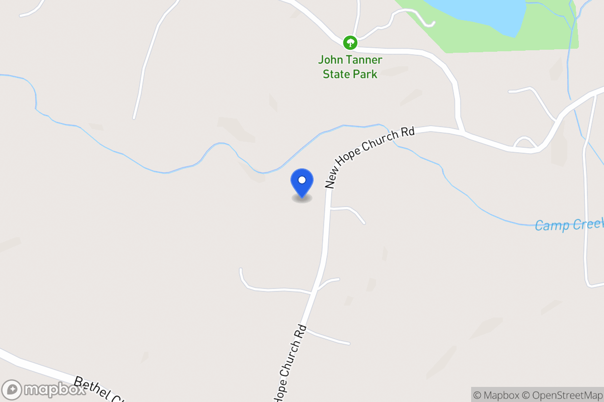 Map of 1061 New Hope Church Rd