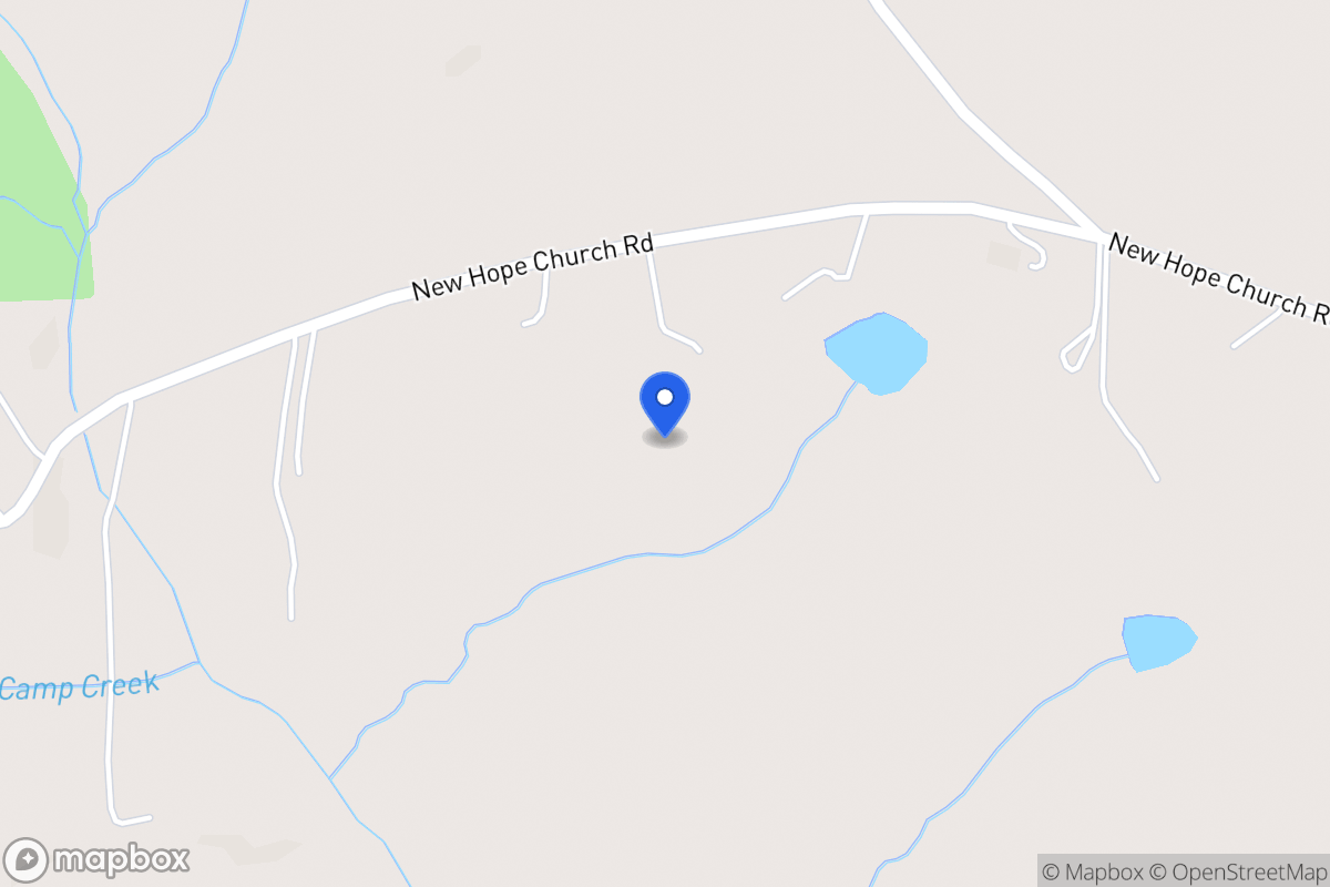 Map of 668 New Hope Church Rd