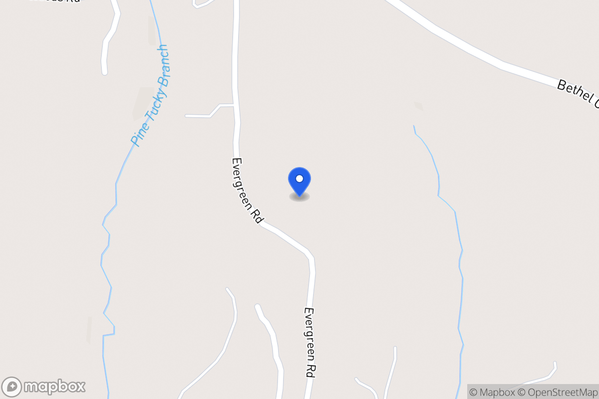 Map of Evergreen Rd
