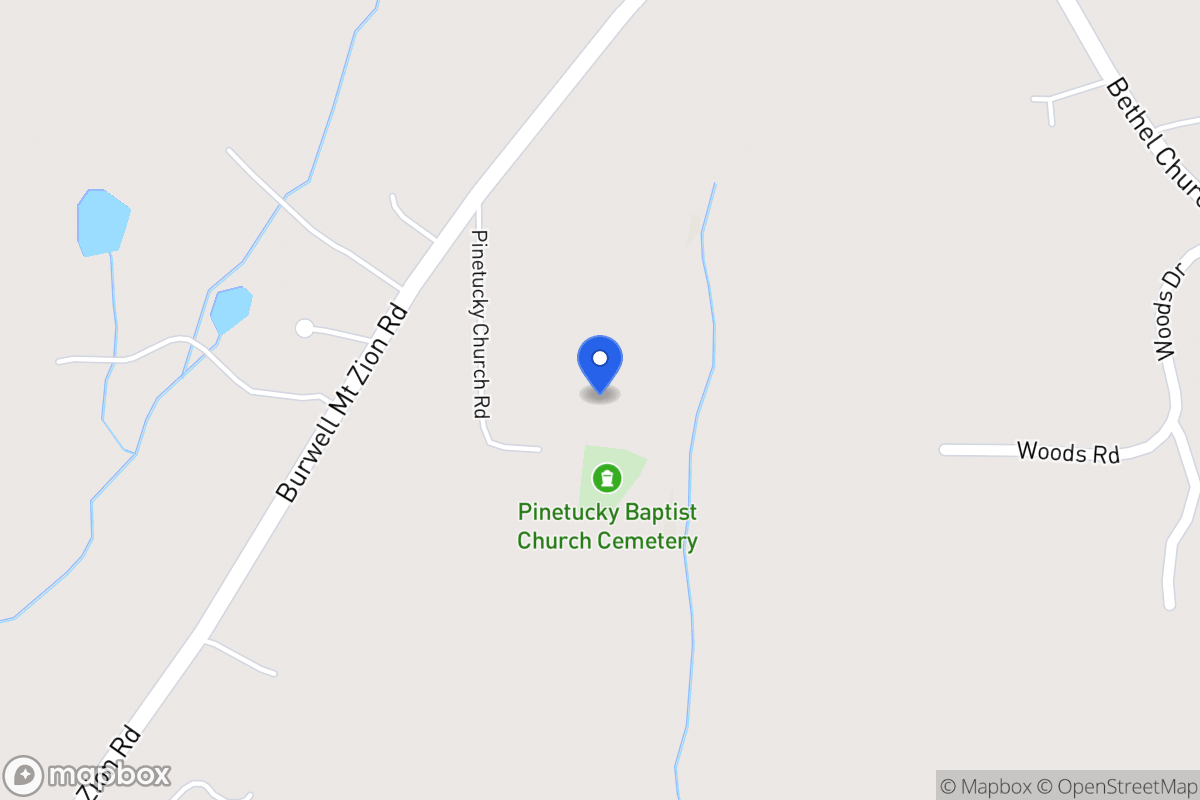 Map of Pinetucky Church Rd