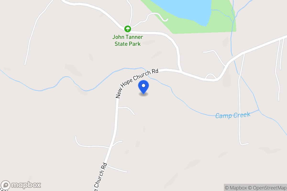 Map of 1070 New Hope Church Rd